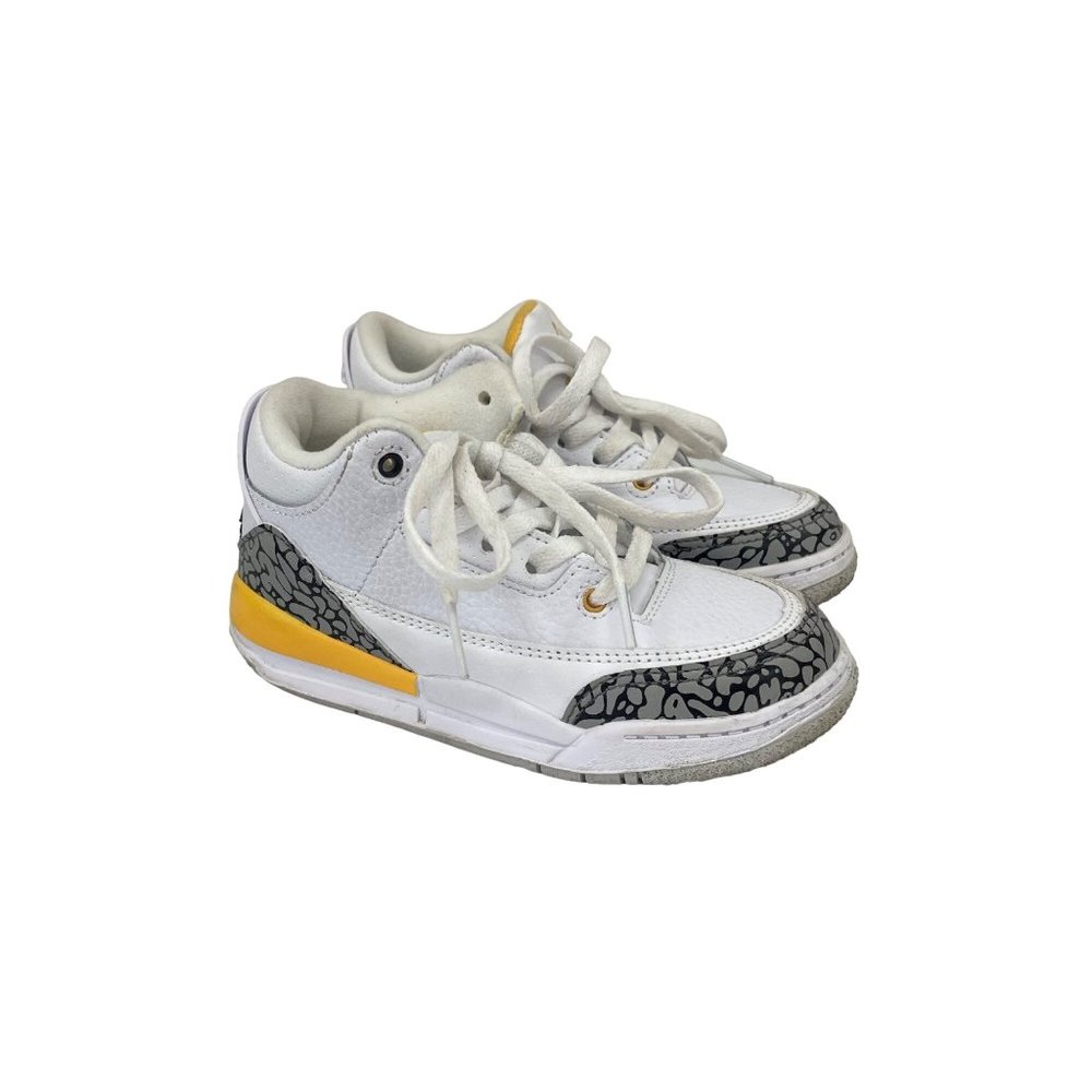 Jordan 3 Retro Laser Orange Basketball Sneakers Shoes CK9246-108 Kids size 12C